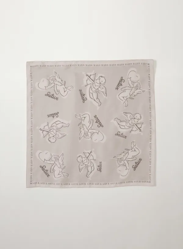 Angel Silk Scarf - Brown