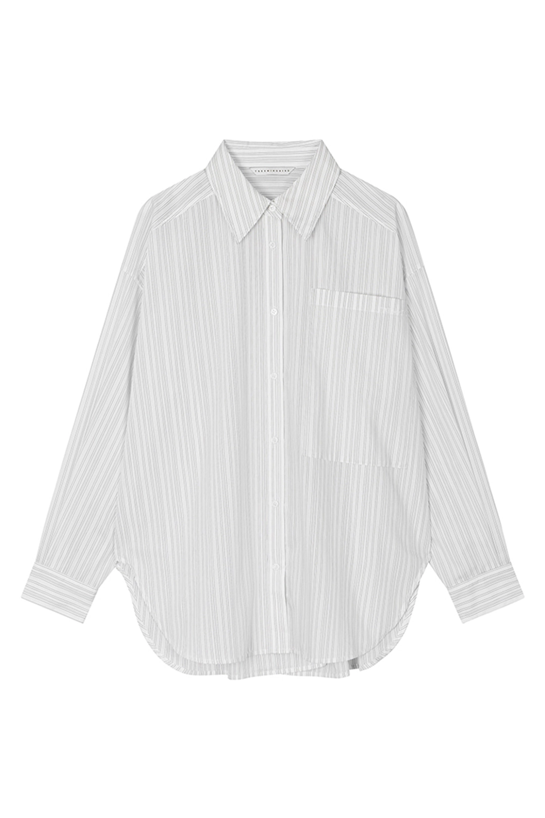 트리밍버드 New Multi Tuck Oversized Shirt [ White ] 상품 이미지 1