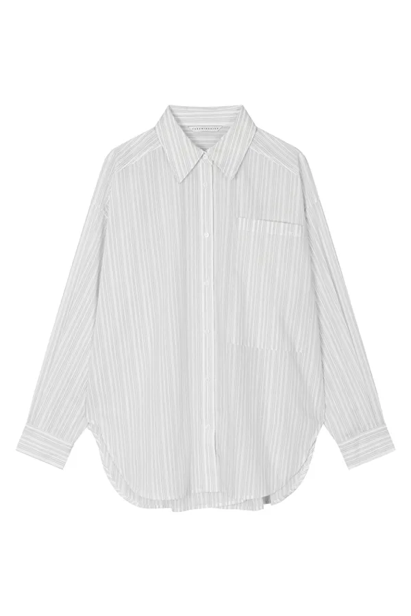 New Multi Tuck Oversized Shirt [ White ]