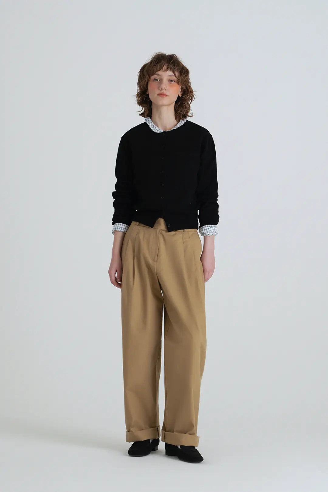 위드아웃썸머 Wide pintuck pants_beige 상품 이미지 2