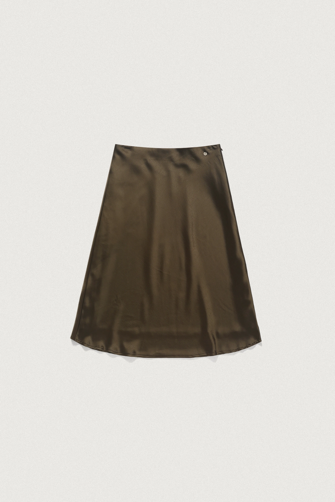 샤드라마 SATIN SEMI-FLARE SKIRT [WALNUT BROWN] 상품 이미지 1