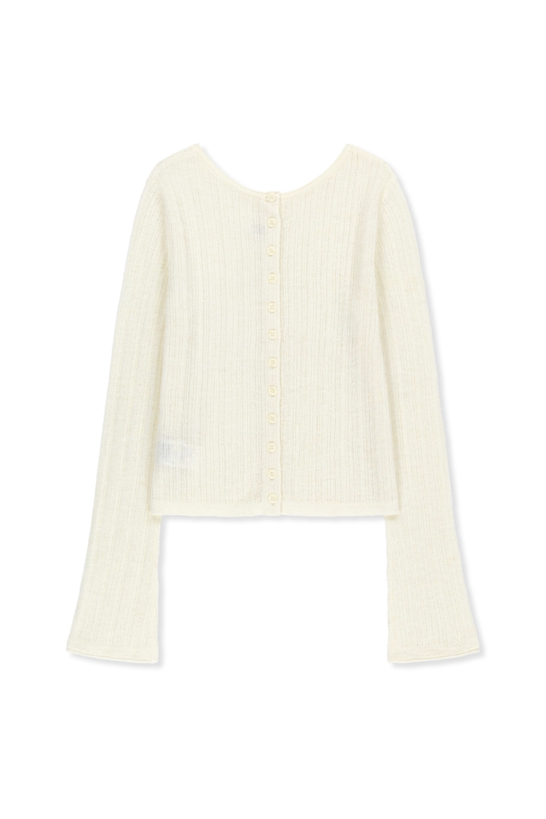 마뗑킴 TWO WAY TEXTURE KNIT TOP IN IVORY 상품 이미지 1