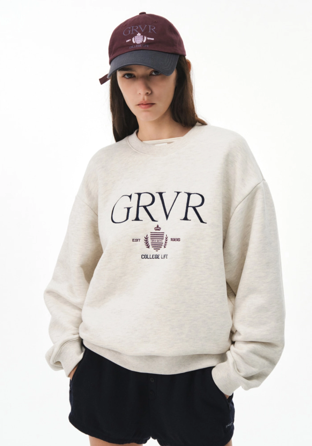 그로브 GRVR COLLEGE SWEATSHIRT 상품 이미지 3