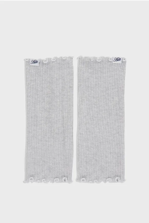 Glossy leg warmers_siver