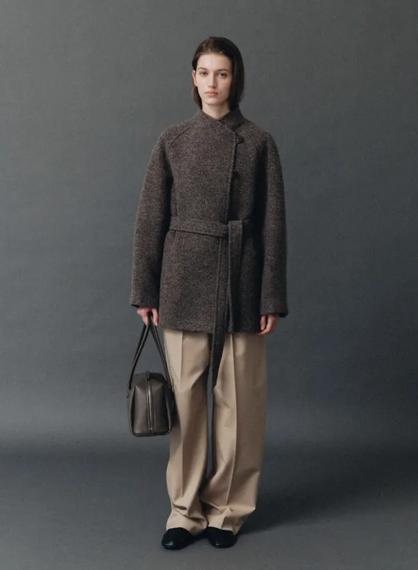 Stina Half Coat Truffle