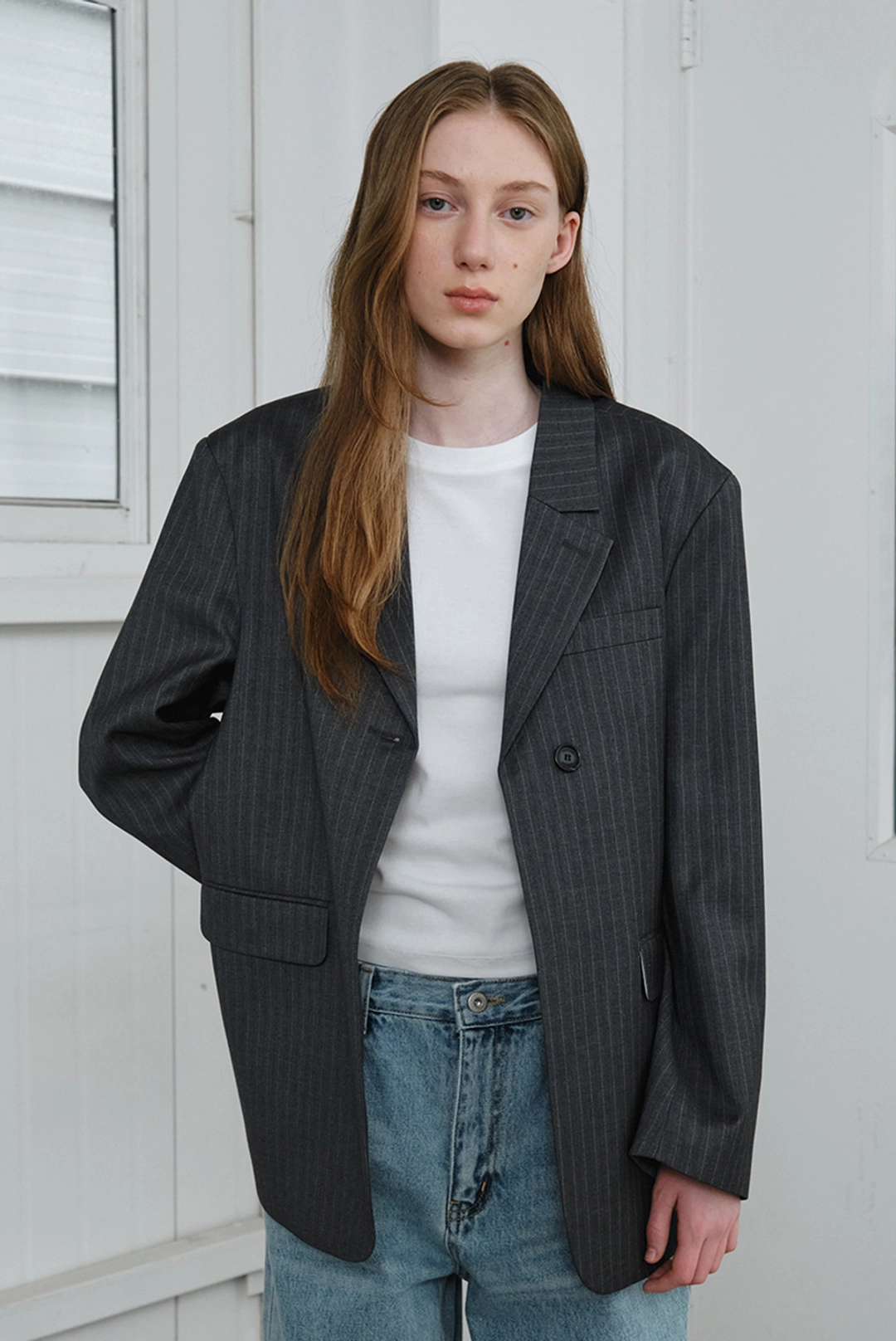 브렌다 브렌든 NCFV over jacket - charcoal 상품 이미지 2