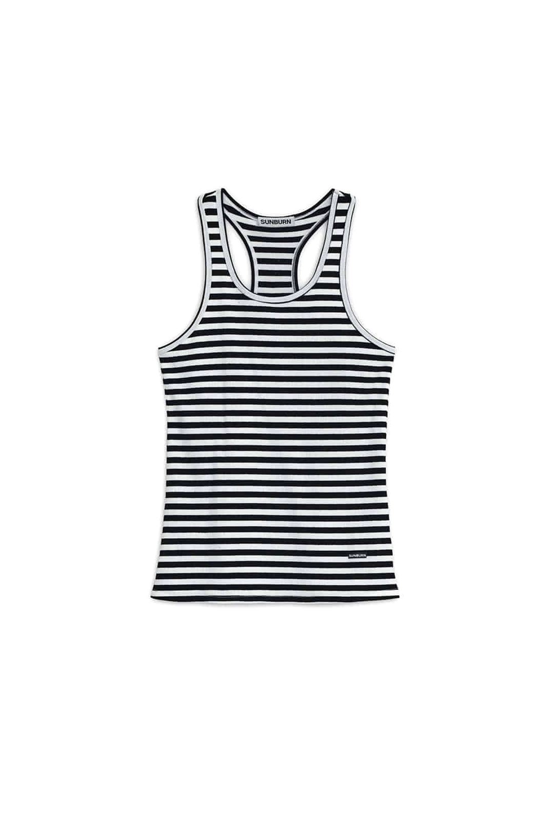 썬번프로젝트 EASY BACK DETAIL SLEEVELESS TOP, WHITE 상품 이미지 1