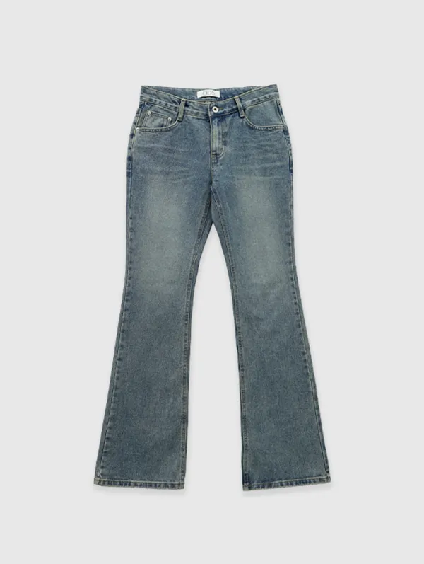 [2nd 예약주문] 019 Kent Boots Cut Denim (Mid Blue)