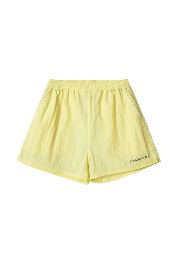 RR LOGO NYLON SHORTS - YELLOW
