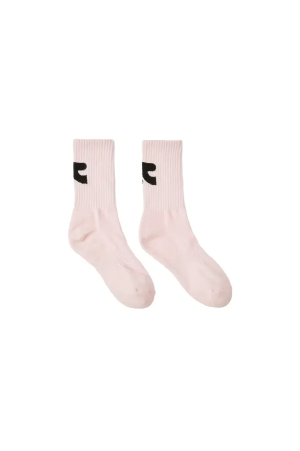 RR LOGO MID SOCKS - PINK