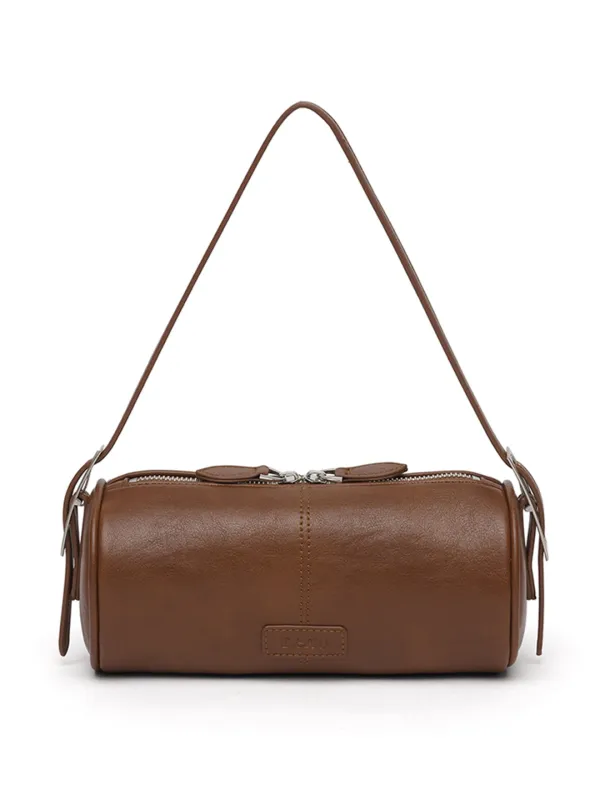 Winsome Barrel Bag [BROWN]