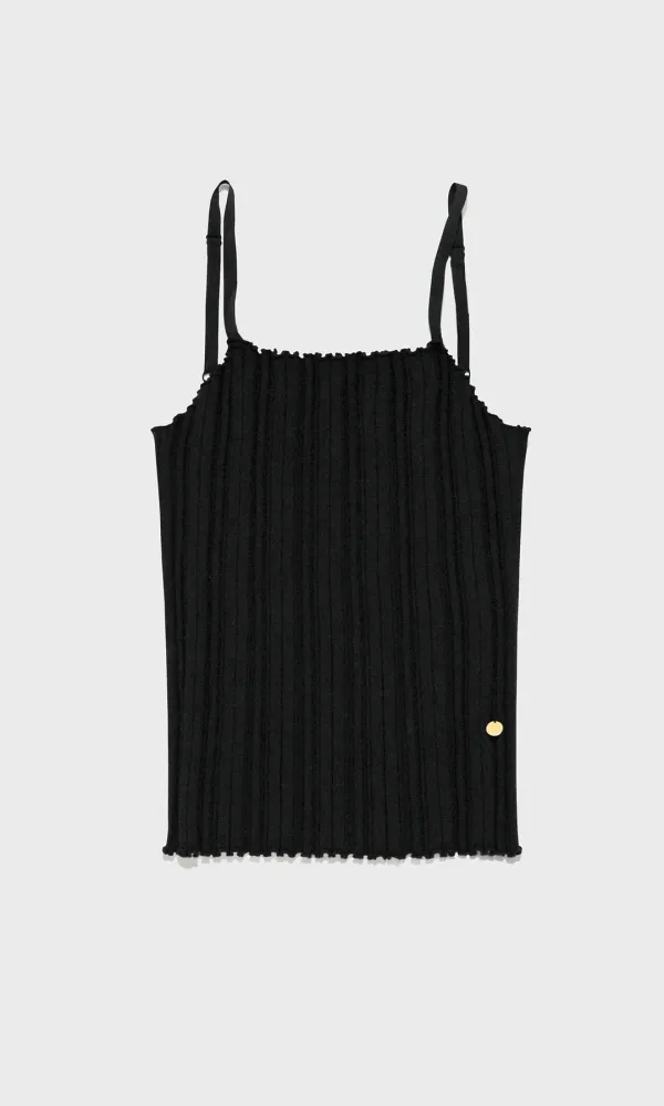 Knitted Ziggle Bustier_Black