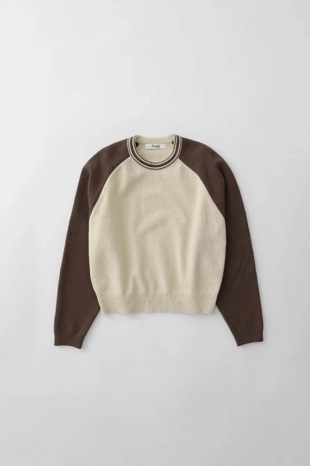 a boucle sweater