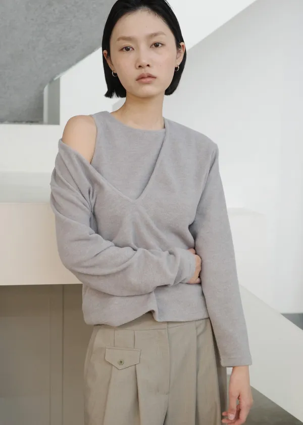 [ 바로배송 ] [ 2차 리오더 ] 3-LAYER LONG SLEEVE [GREY]