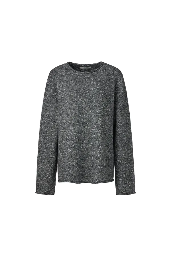 MELANGE LOOSE KNIT [GREY]