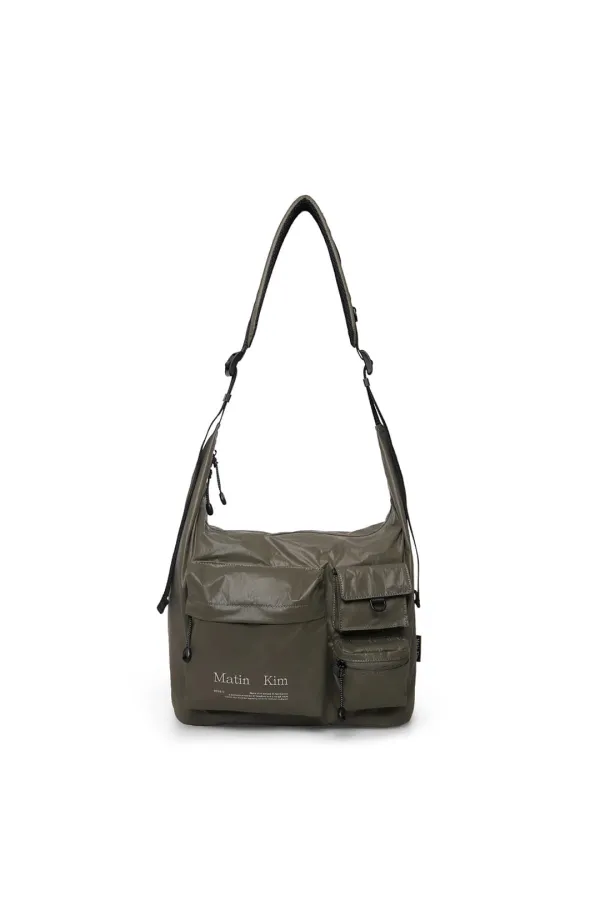 MULTI-POCKET LITE CROSS BAG IN KHAKI