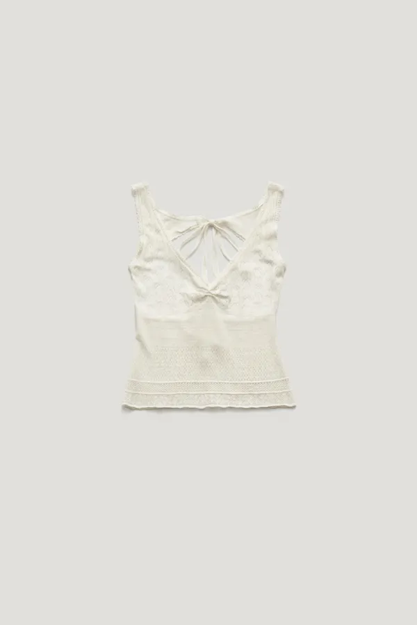 NOIRA BACK RIBBON OPENWORK KNIT_IVORY / ₩149,000  ->  ₩134,100 (10%)