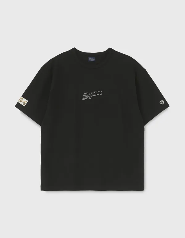 SPORT PIQUE CREWNECK HALF SLEEVE / Black