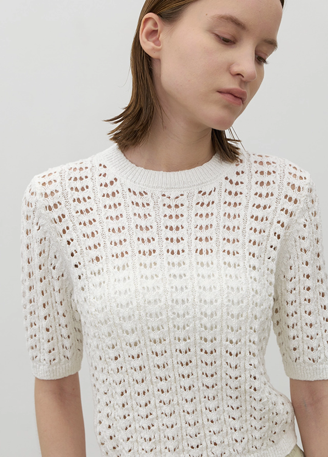 아뜰리에 나인 (T-6836)CINDY SCASHI CROP KNIT 상품 이미지 3