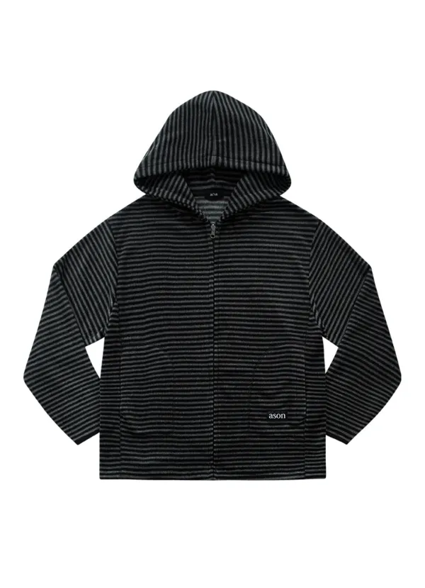DORIS FLEECE ZIP-UP / BLACK