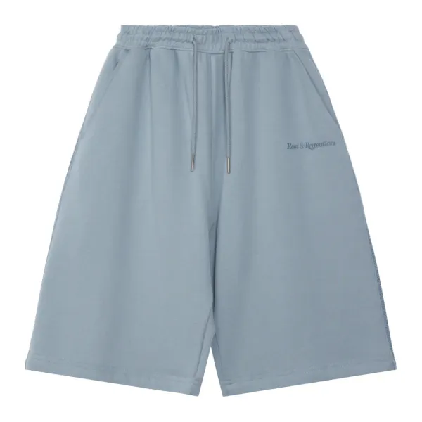 LOGO JERSEY SHORTS - SKY BLUE