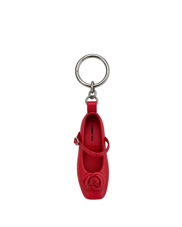 Rose Ballerina Flat Keyring