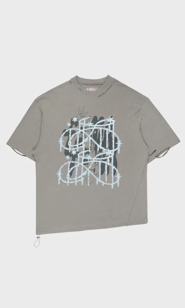 Waah String Tee_Grey