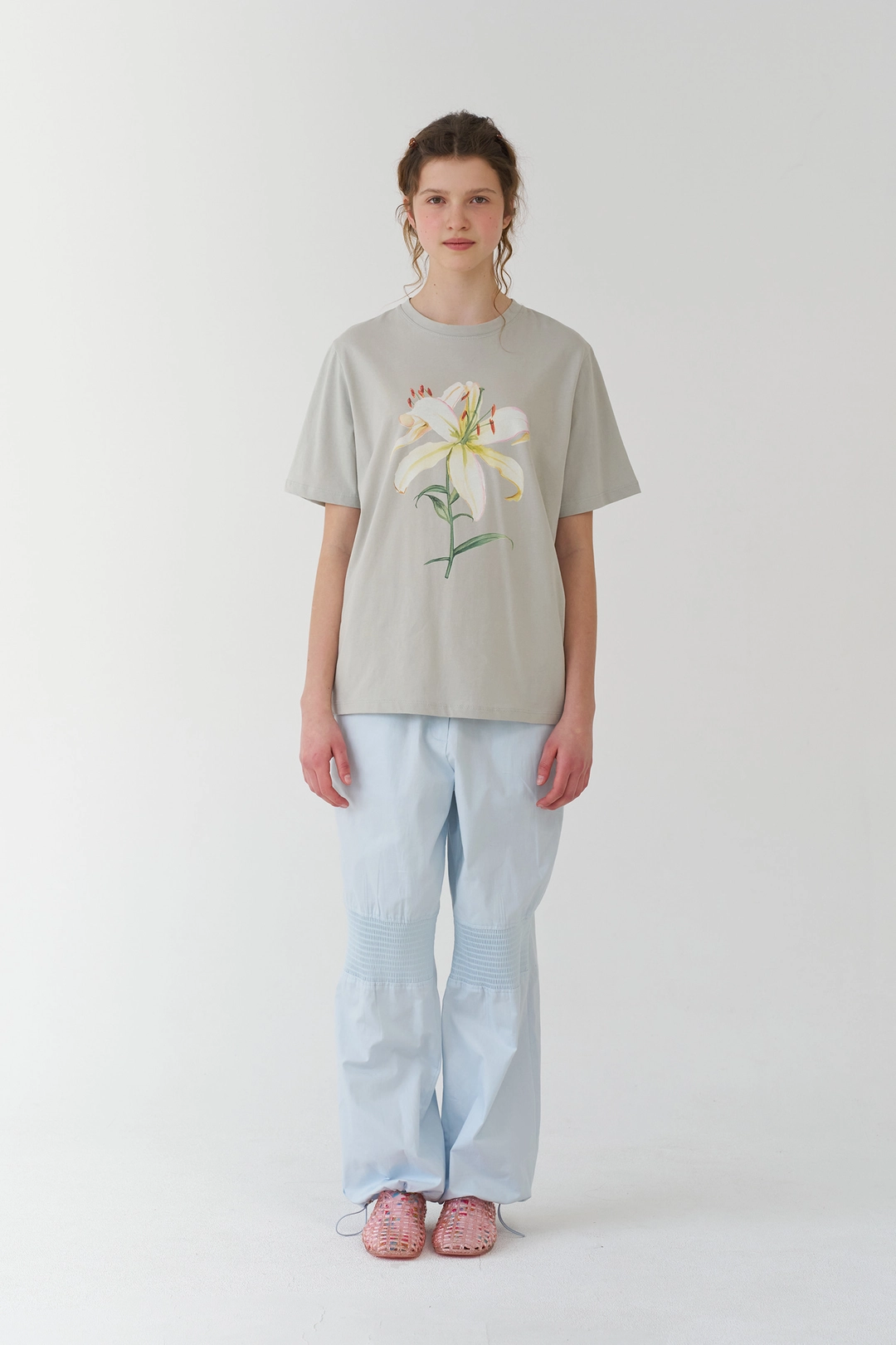 페스토 LILY DROWING T-SHIRT SAND 상품 이미지 2