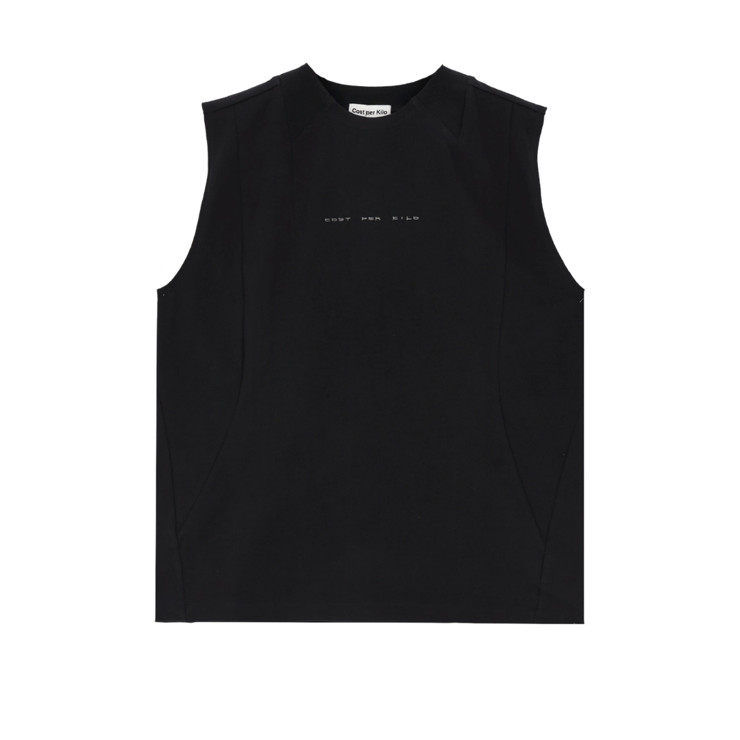 코스트퍼킬로 CREW NECK SLEEVELESS BLACK 상품 이미지 1