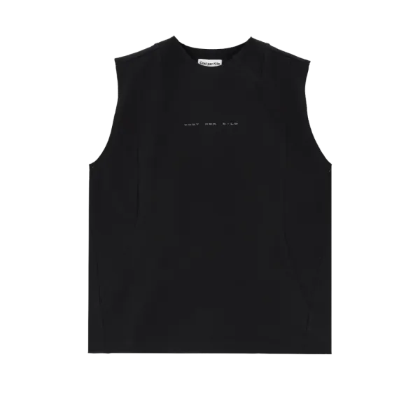 CREW NECK SLEEVELESS BLACK
