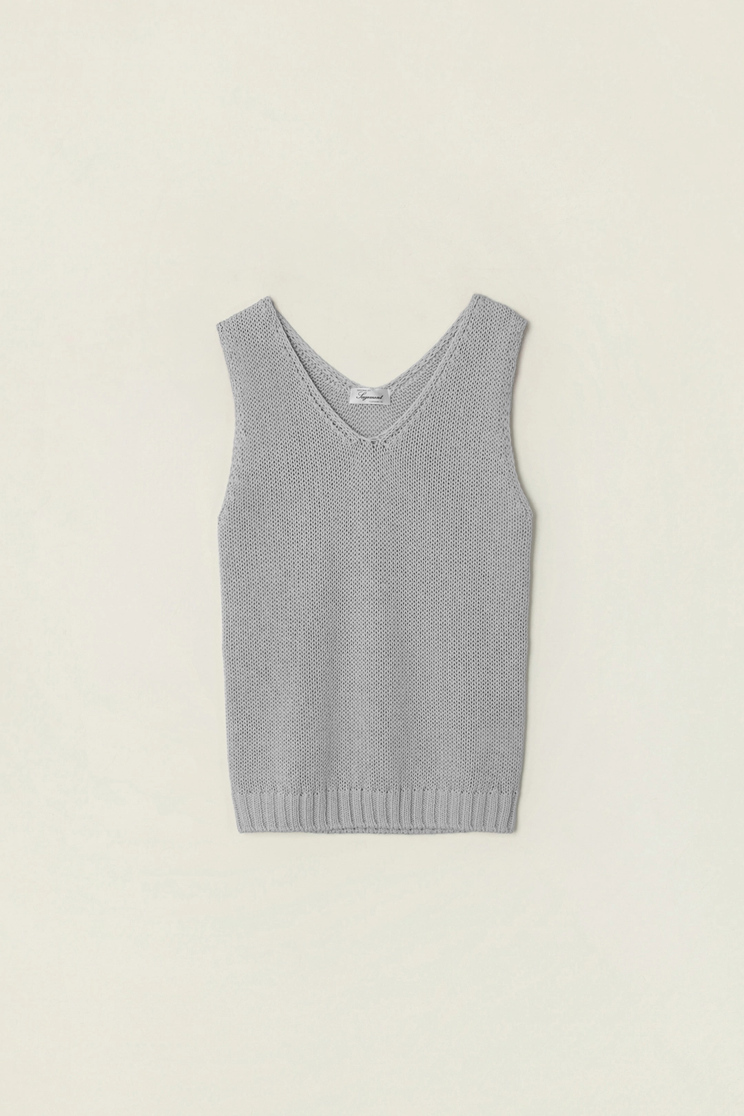 세이지먼트 MORIN V-NECK SLEEVELESS KNIT_GRAY 상품 이미지 1