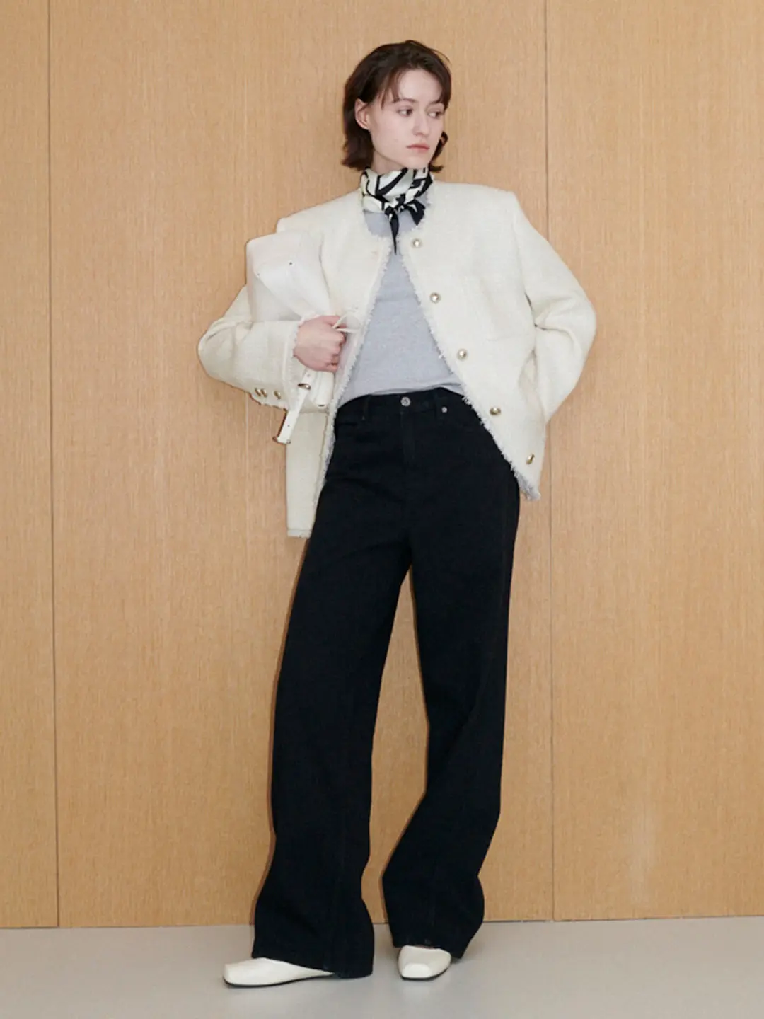 루에브르 Oversized tweed jacket SW6XJ102_3color 상품 이미지 2