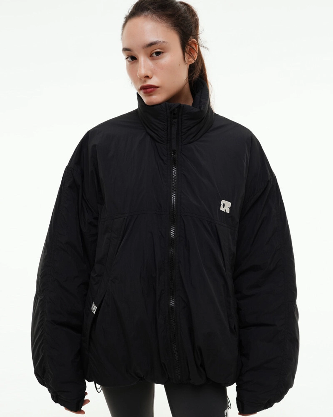 센토르 CENTAUR OVERSIZED PADDED JUMPER_BLACK 상품 이미지 1