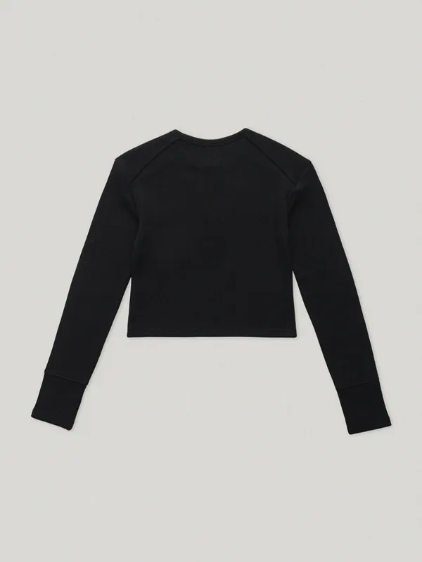 Bare Waffle Tee Black (2nd)