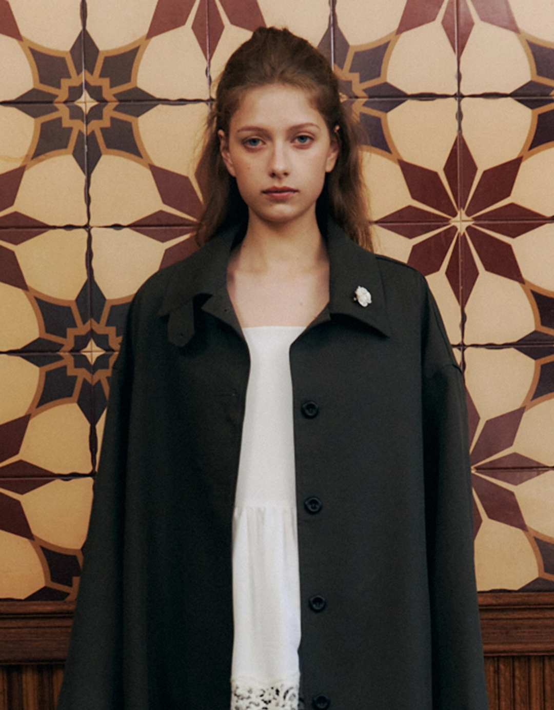 러브어스유 Modern Half Trench Jacket (Khaki) 상품 이미지 2