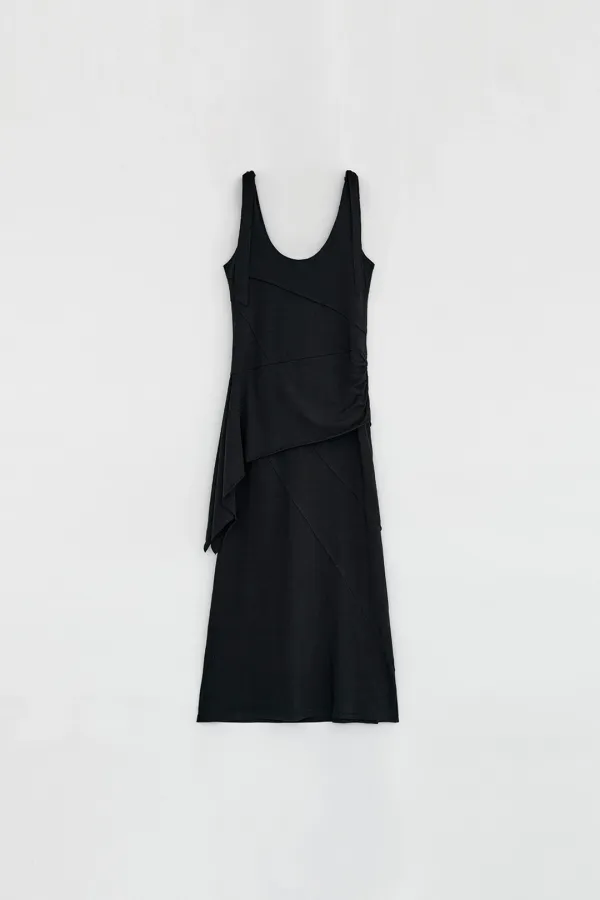 DOUBLE LAYERED LONG DRESS