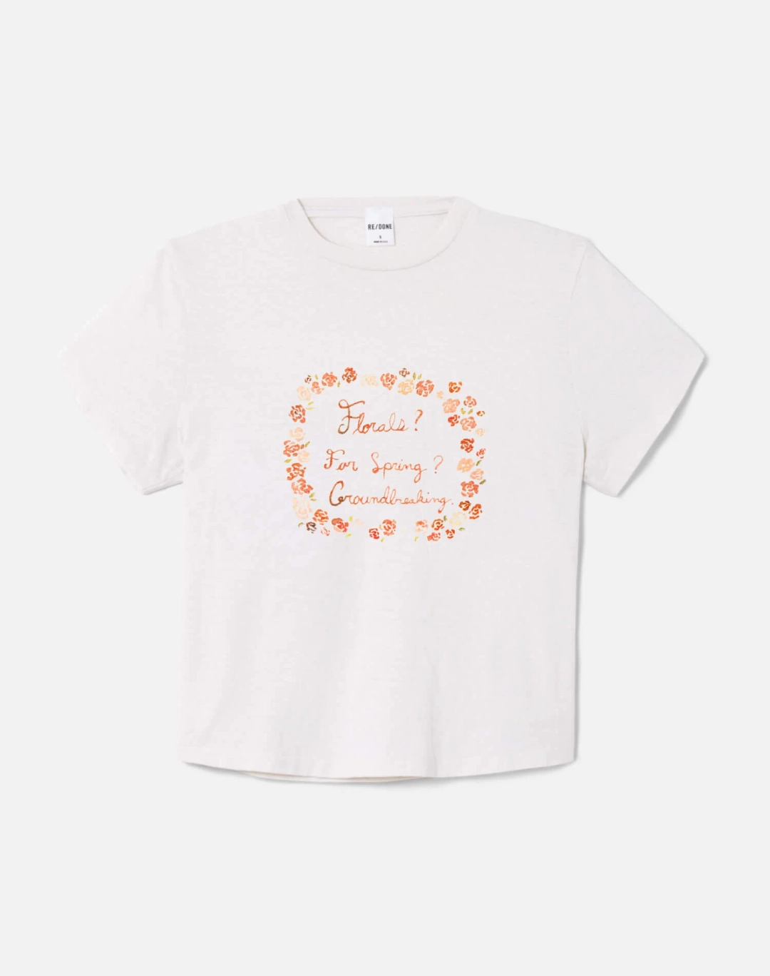 리던 1950s Boxy Tee Florals - Vintage White 상품 이미지 1