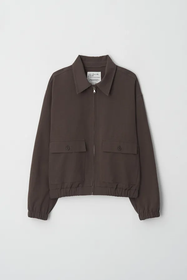 pocket blouson - cocoa