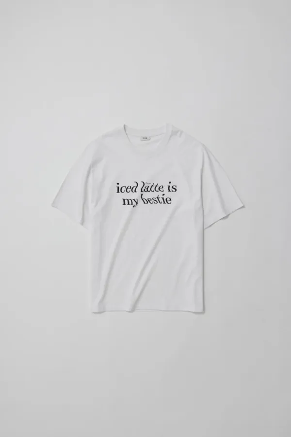 2nd) a latte t-sh (white)