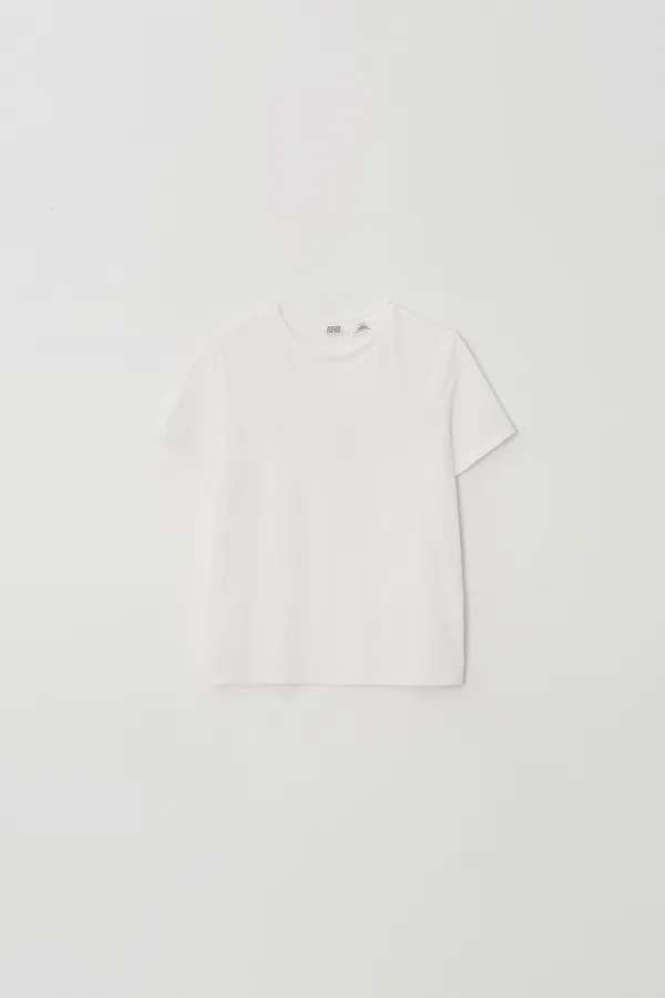 Albini Premium Cotton Crew Neck T-Shirt (white)