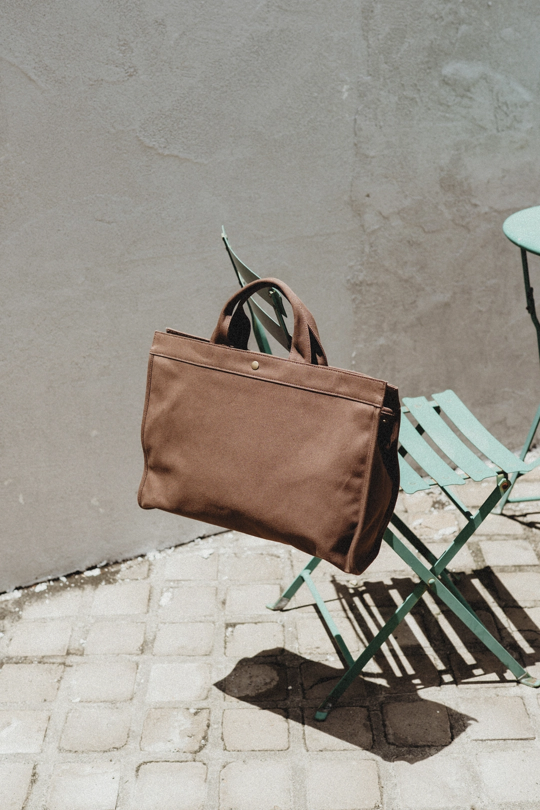 스앨더 29129_Brown canvas tote bag 상품 이미지 1