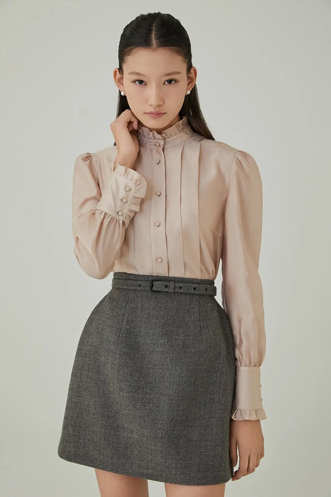 하나보 NO.22 SKIRT - CHARCOAL GREY 상품 이미지 2