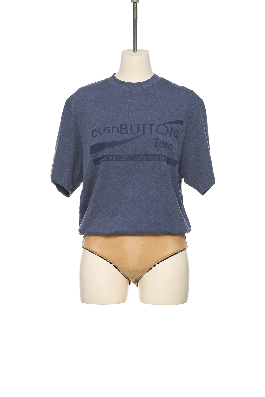푸쉬버튼 SS25 NAVY LOGO PRINTED BODY SUIT 상품 이미지 3