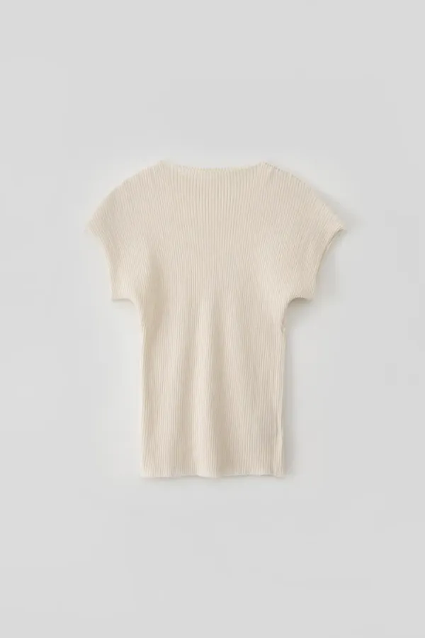 Mock-Neck Knit_Ivory