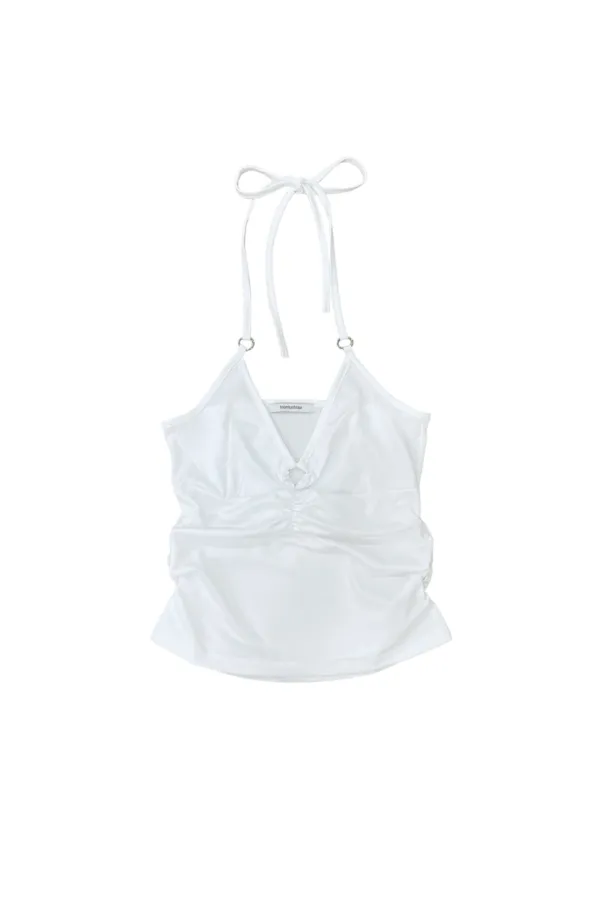 HALTER O-RING TANK TOP (WHITE)