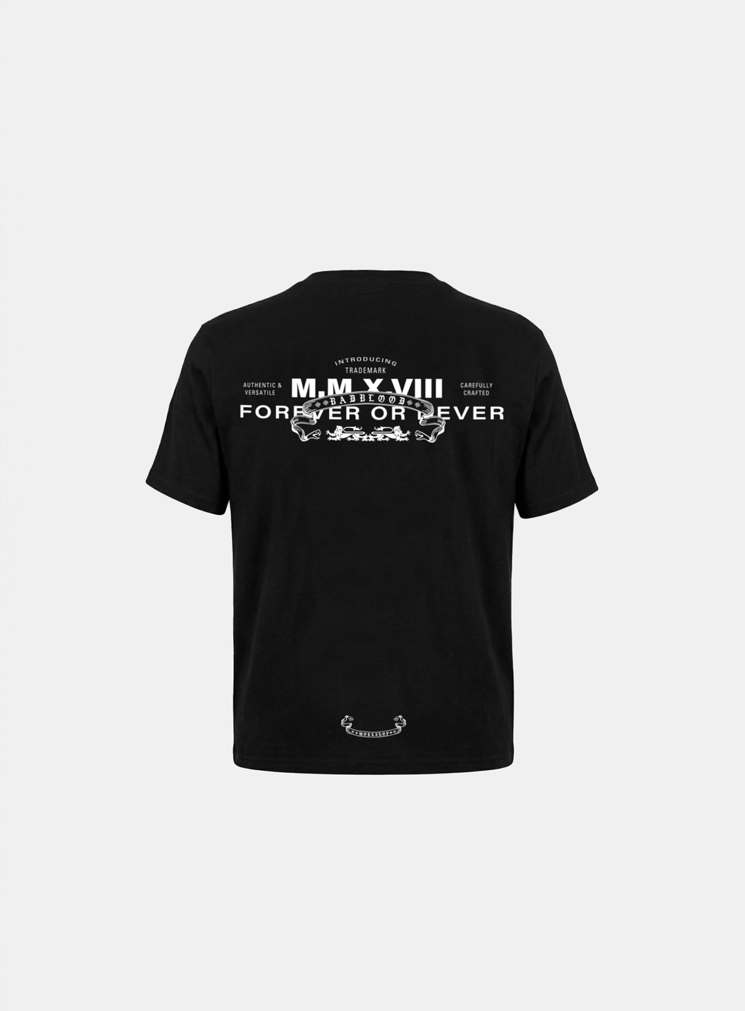 배드블러드 [w-tee26-096] Viper Slim Fit Short Sleeve T-Shirt - Black 상품 이미지 2
