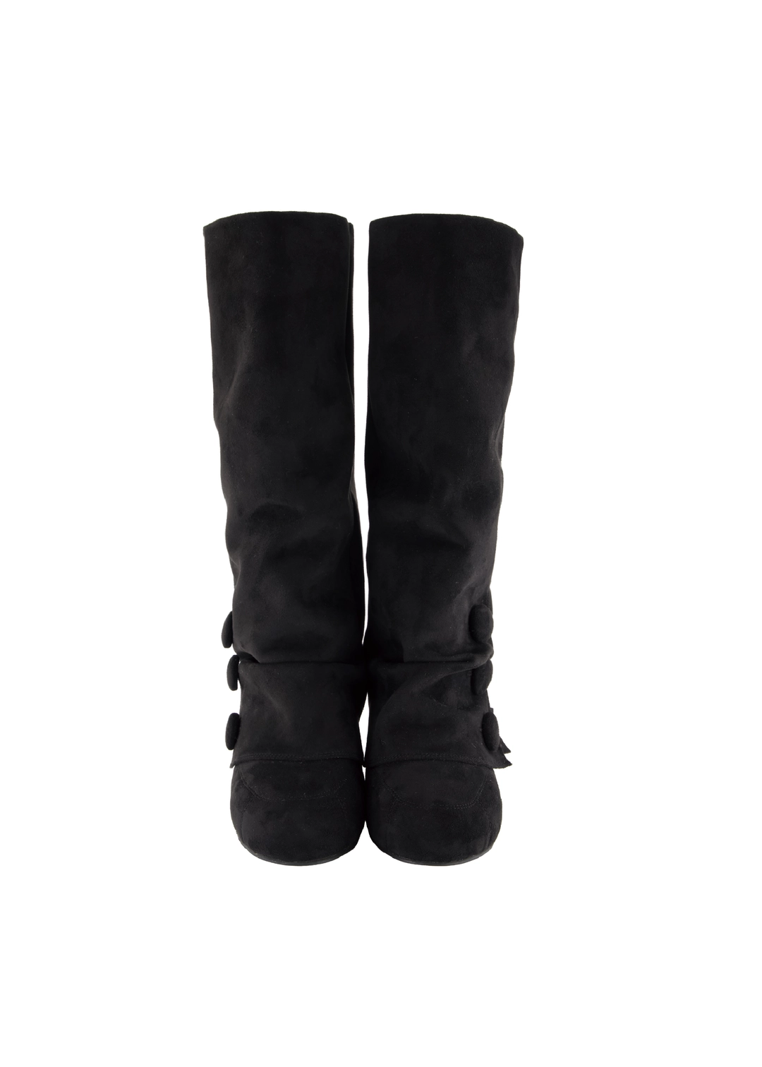포어링 [PRE-ORDER] MOCHA BUTTON BOOTS [BLACK] 상품 이미지 2