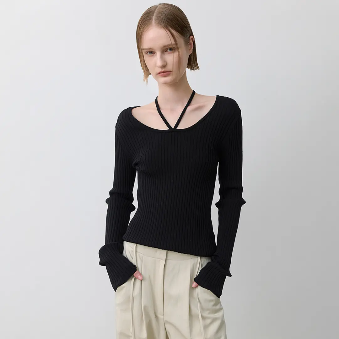 아뜰리에 나인 (T-7036)VUKA STRAP SLIM SOLID KNIT 상품 이미지 2
