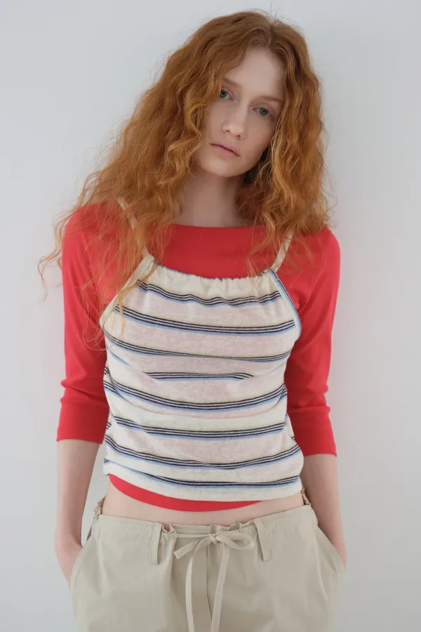 MULTI HALTER TOP_white