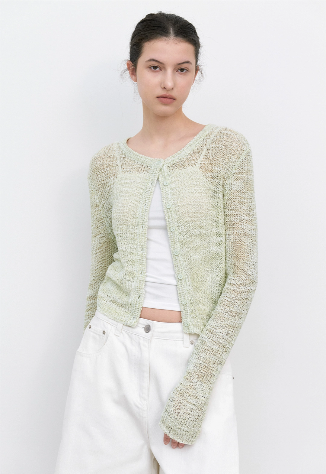 아뜰리에 나인 (CD-2263)SUMMER NET SLIM CARDIGAN 상품 이미지 2